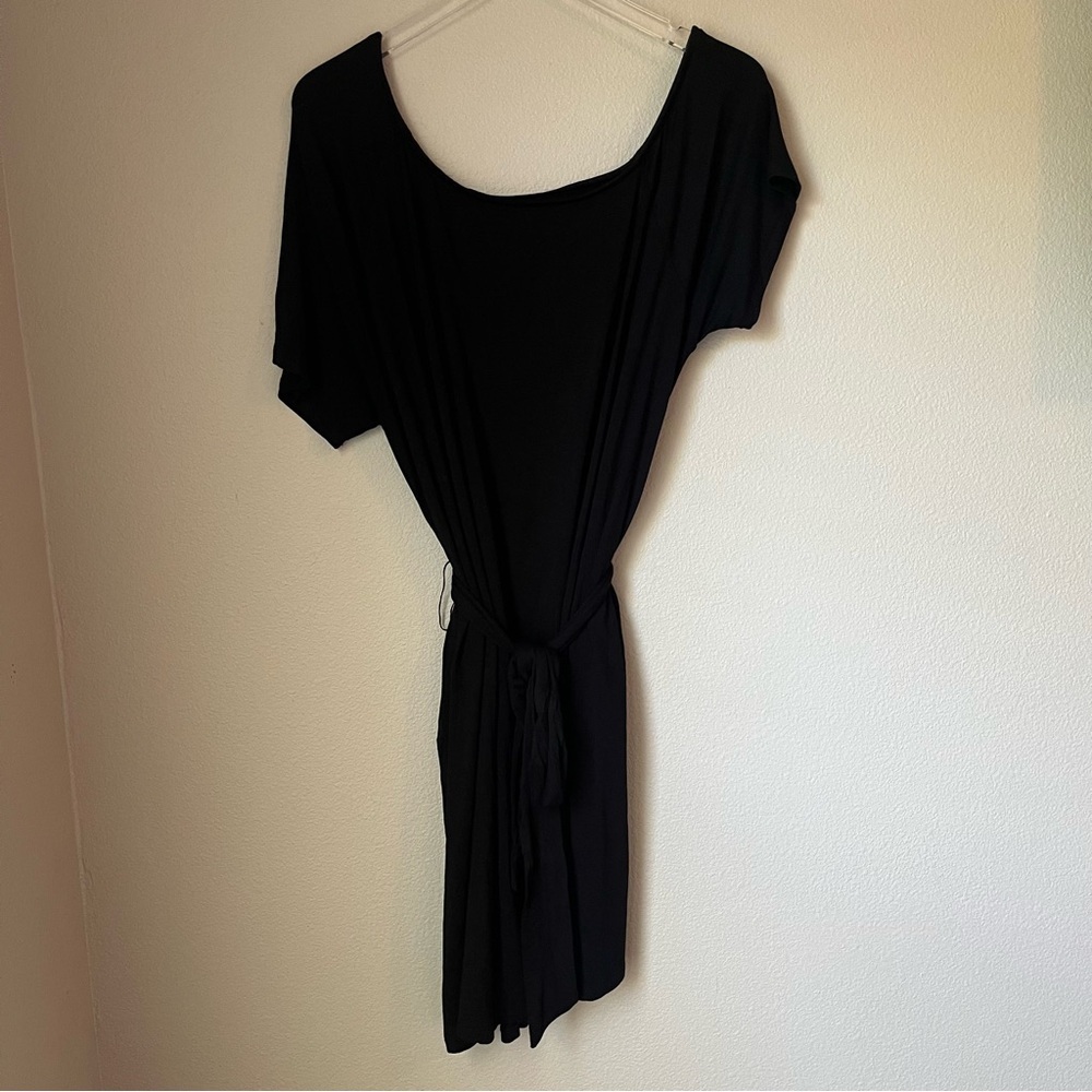 Torrid Black Super Soft Knit Stretchy Self Tie Belt Dress Size 2X